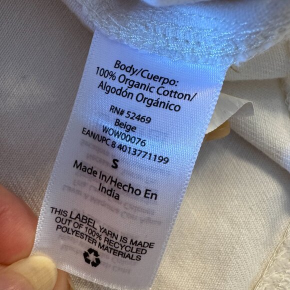 Free Assembly Canvas Pea Coat Small Natural Tan Cotton Double Breasted - Picture 11 of 12